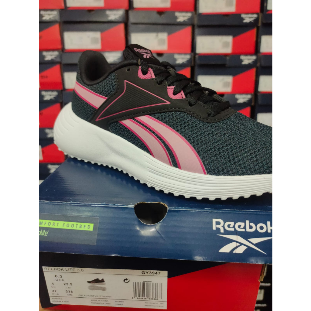 Sepatu Reebok Lite 3.0 Cool Black Lilac GY3947 Women's Shoes Original