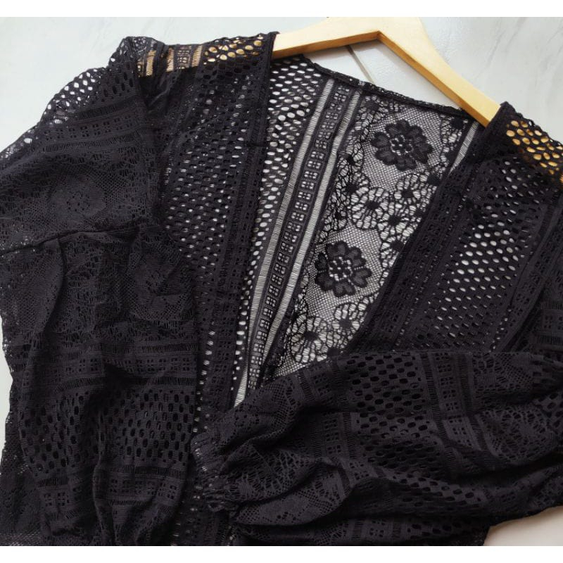 LONG OUTER LACE KARDIGAN FULL PANJANG/ CARDIGAN BURKAT FULL PANJANG / CARIDIGAN BURKAT TERBARU FULL 