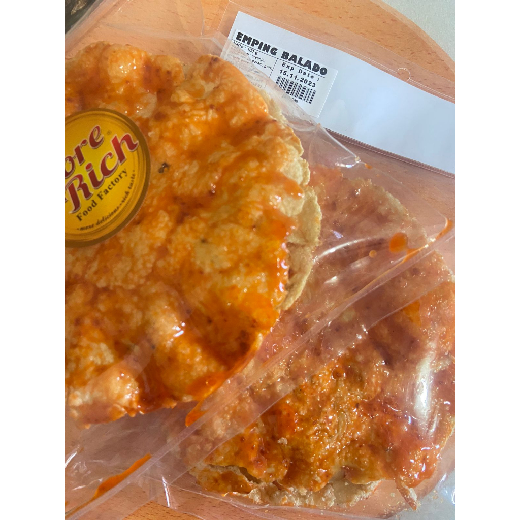 

Yang Lagi Viral Emping Balado Pedas Melinjo - MORE RICH - 1 Pcs ( isi 3-4) - Pedas Enak Sedap Mantap