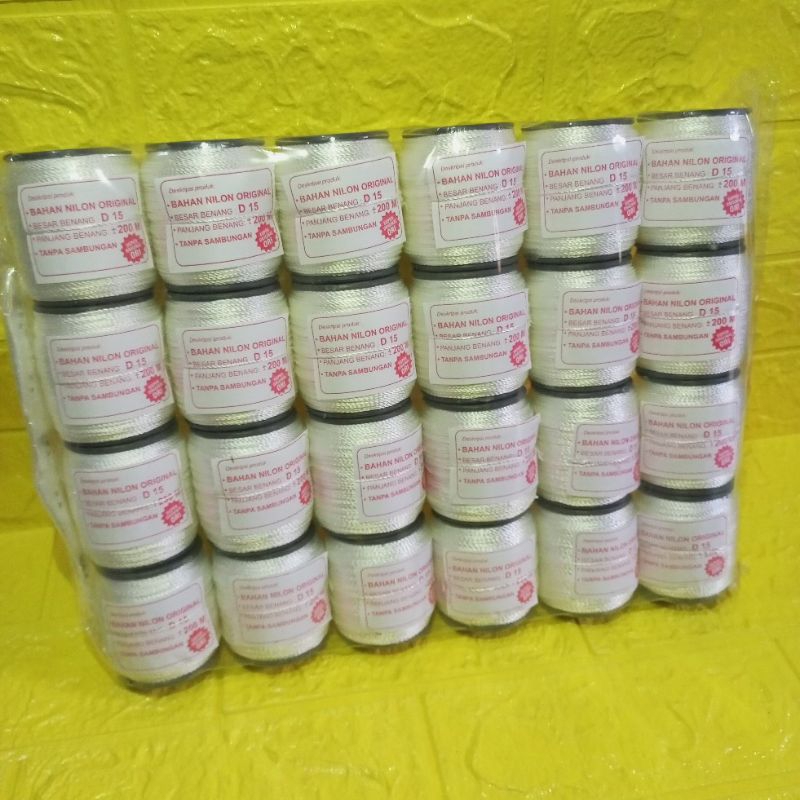 benang nilon UK D15 -+200m per pics