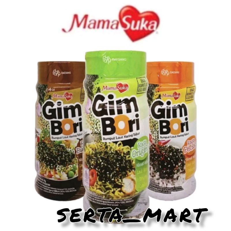 

Mamasuka GimBori Rumput Laut Tabur Original / Spicy 30gr - Mamasuka Gim Bori