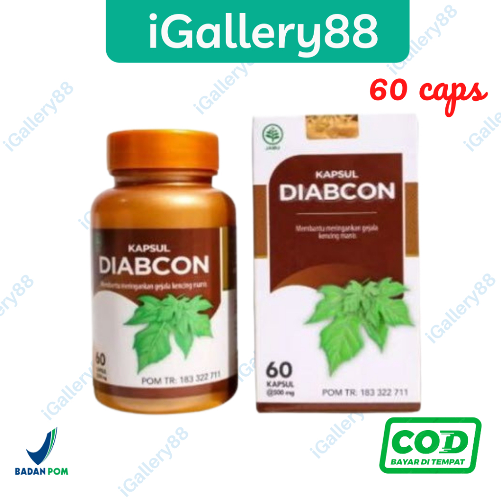 Kapsul Diabcon Obat Herbal Diabetes Gula Darah Kencing Manis 60 kapsul