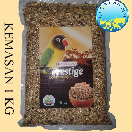 VERSELE LAGA PRESTIGE LOVEBIRD LORO PARQUE 1KG REPACK PAKAN LB FALK