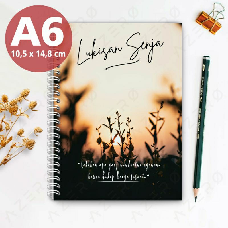

Buku Tulis Catatan Notebook Ring A6 / Notebook Journal / Buku Tulis A6 Spiral Notebook Aesthetic / Spiral Buku Agenda