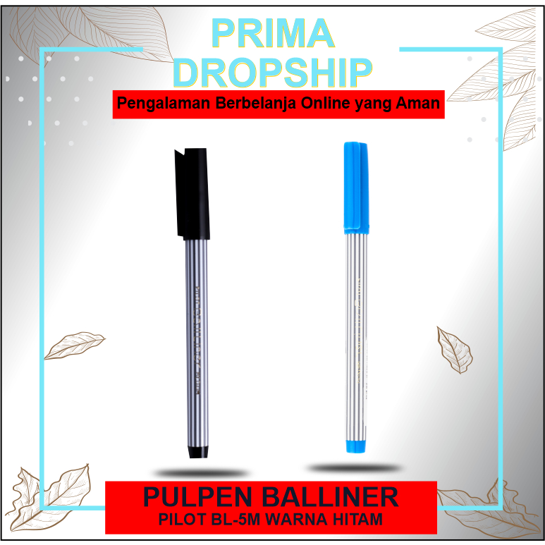 

Pilot - Pulpen Balliner BL-5M Warna Hitam