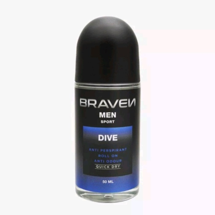 BRAVEN MEN ROLL ON DEODORANT ANTI PERSPIRANT QUICK DRY ORIGINAL 50ML