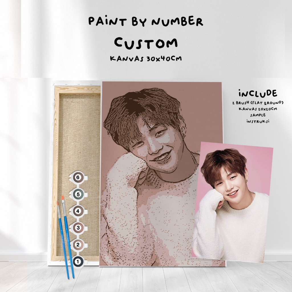 

Custom Paint By Number, CANVAS 30X40cm + spanram