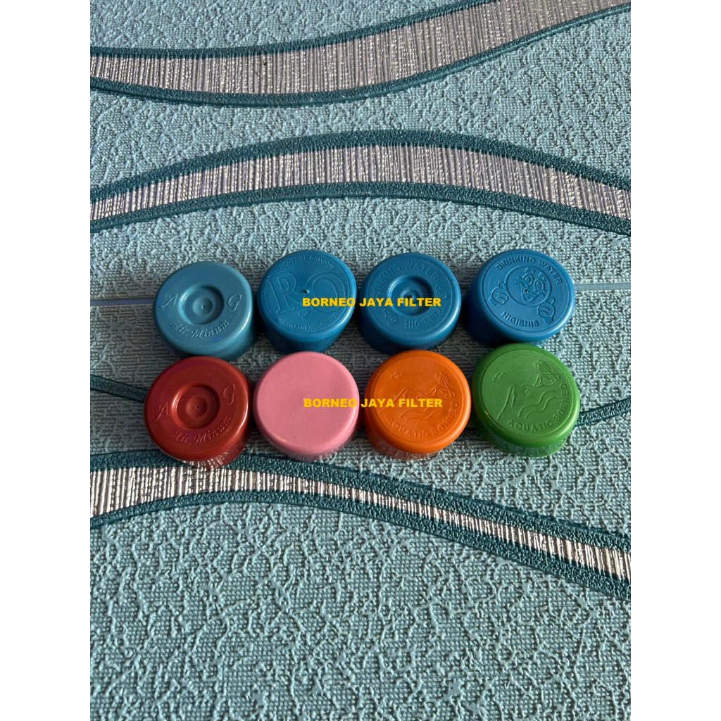 Tutup galon isi ulang aneka warna