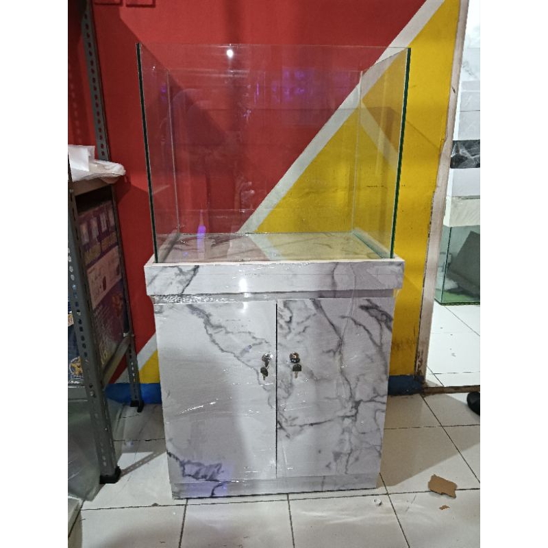 Aquarium Set kabinet ukuran 60*40*50