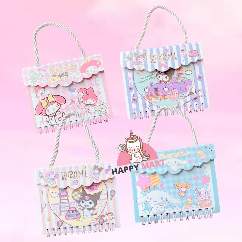 

Notes Sanrio model TALI motif kuromi / cinnamorol / melody