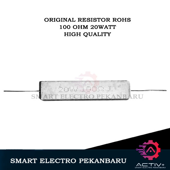 ORIGINAL ROHS RESISTOR 20 WATT 100 OHM RESISTOR KAPUR 20WATT 100OHM RESISTOR 100 R 20 W 20W 100R RES