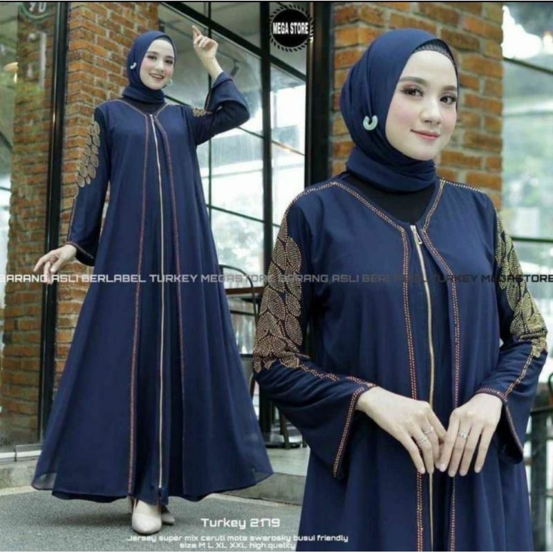 Nabila Dress Original by Vinstore Gamis Solo