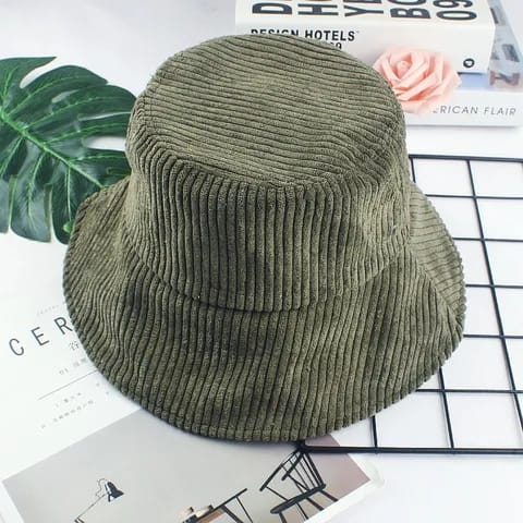 Topi Bucket Unisex Bahan Corduroy Import / Bucket Hat Dewasa Pria Wanita Dewasa Viral Premium Quality / Bisa Bayar Di Tempat