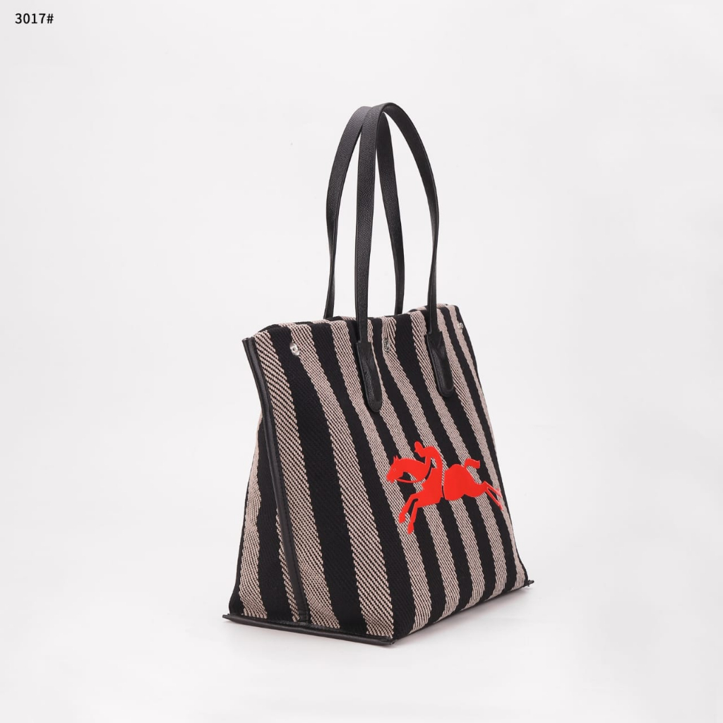 LC Essential Stripe Recycled Cotton Tote Bag's 3017