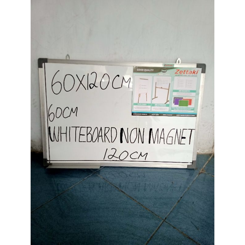 

PAPAN TULIS WHITEBOARD GANTUNG NON MAGNET SINGLE FACE 60X120CM