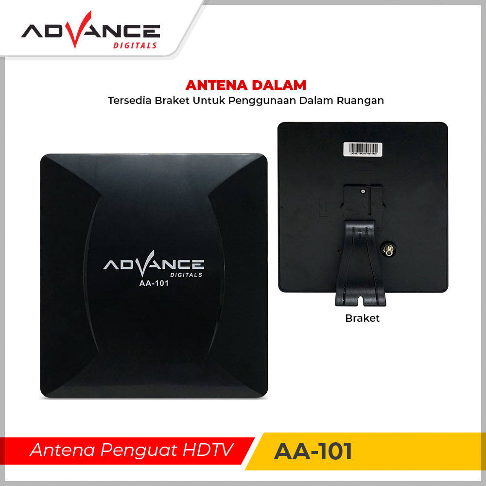 【Garansi 1 Tahun】Advance AA-101 Antena Indoor Outdoor Digital Analog Dalam DVB-T2 dan Luar Ruangan Cocok Untuk STB dan Tv Tahan Hujan dan Panas