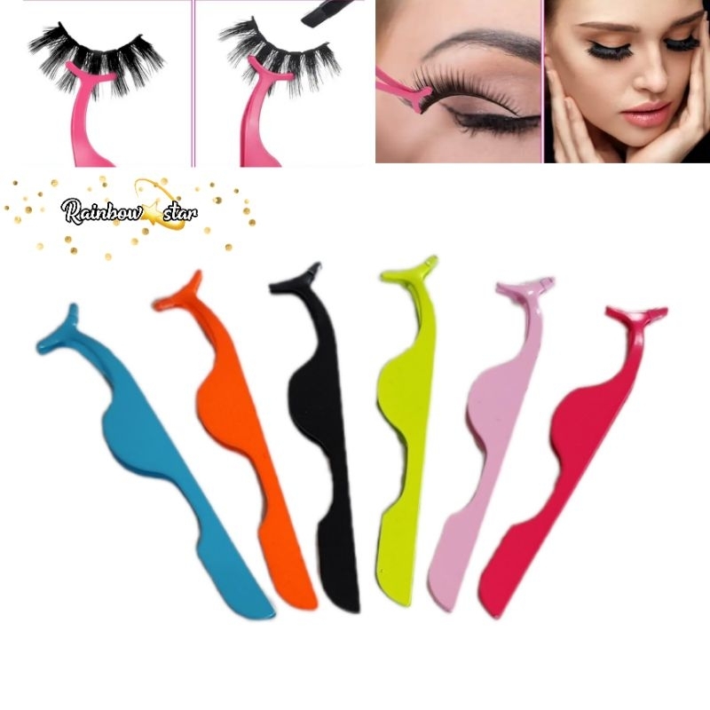 Alat Pasang Bulu Mata Palsu / Tweezer False Lashes Penjepit / Pinset Bulumata Palsu