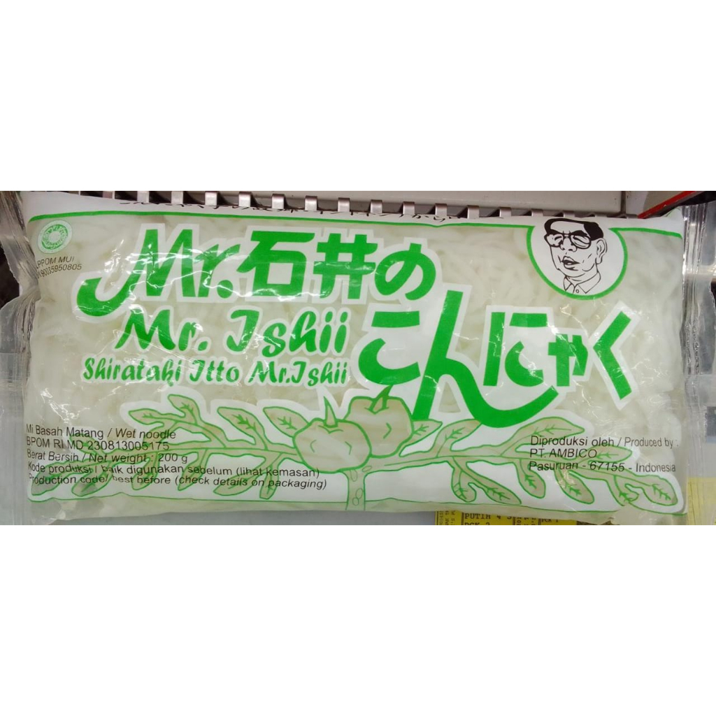

Mie Basah Matang Shirataki Hijau | Mr Jshii Shirataki Jtto