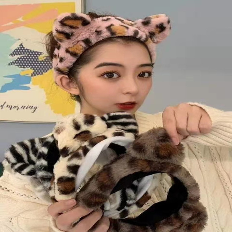 mewah telinga kucing lucu ikat kepala wanita Selebriti internet 2023 hiasan kepala jepit rambut baru bando anak bando kucing bando bayi korea  wanita