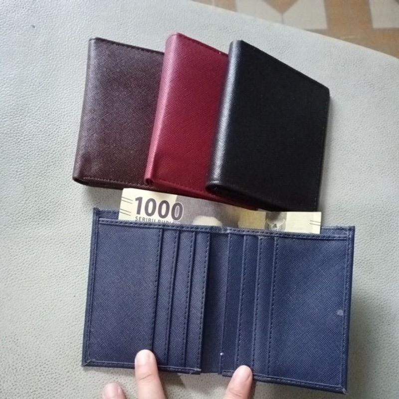 Dompet kulit cakep, dompet kulit simple, dompet kulit cowok cewek, dompet lipat kulit.