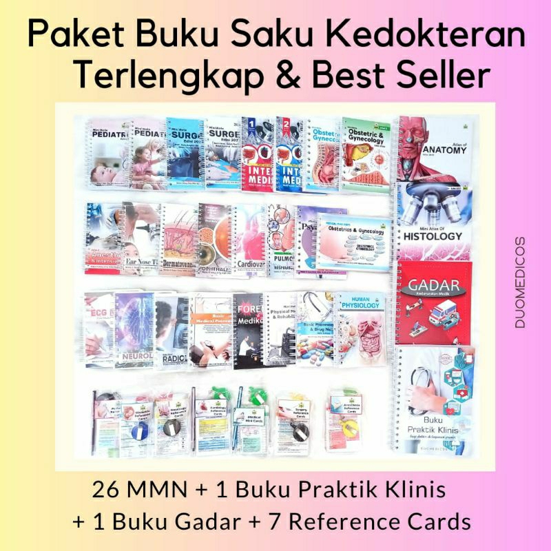 Original Termurah | Paket Buku Saku Terlengkap 35 Item / Paket Buku Lengkap Kedokteran