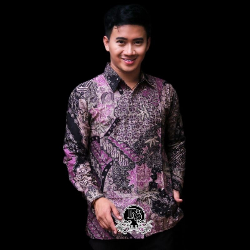 Kemeja batik pria lengan panjang reguler | Batik pria lengan panjang premium