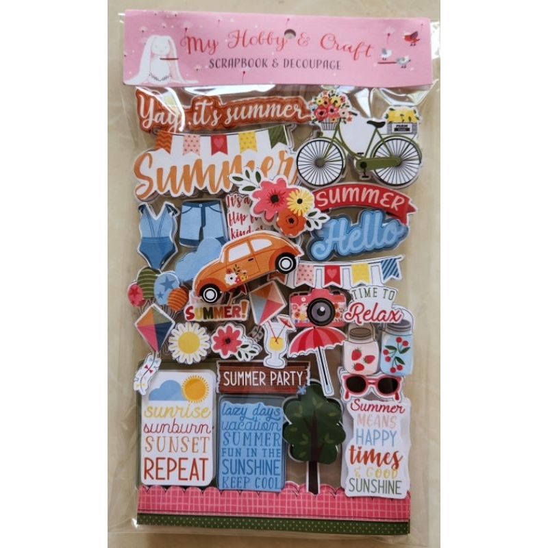 

Sticker 3d Scrapbook "Yeay, its summer time