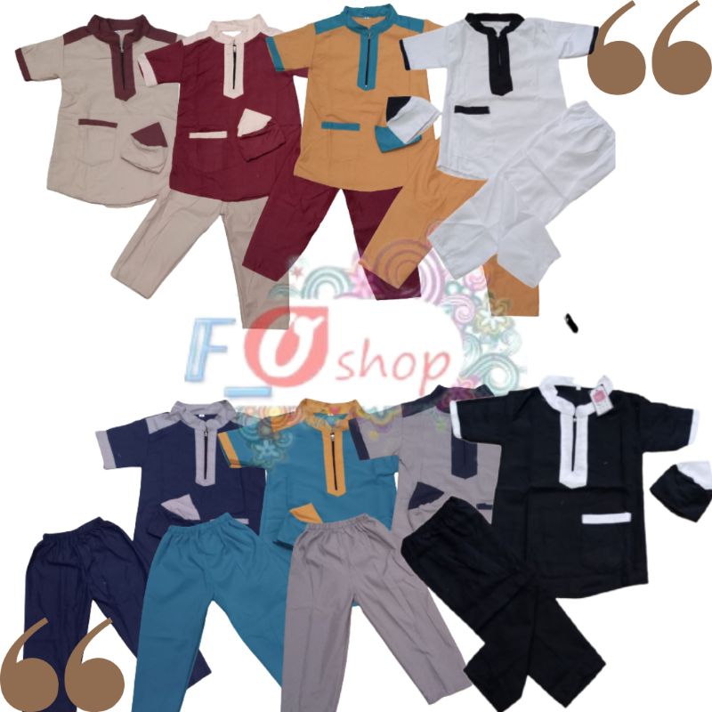 COD KOKO KURTA ANAK KIDS JUNIOR ZIPPER RESLETING DEPAN 2-9 TH