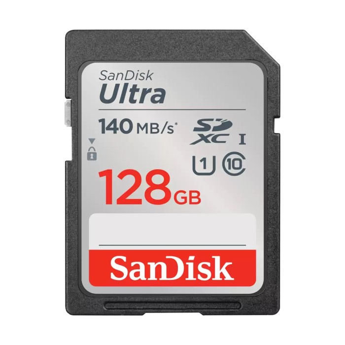 SanDisk SDXC / SD Card 128Gb 140MBps Class 10