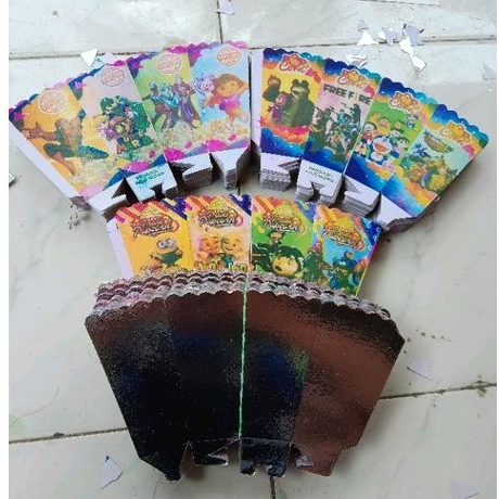 

kertas popcron12x6 bahan kertas di lapisi voil.