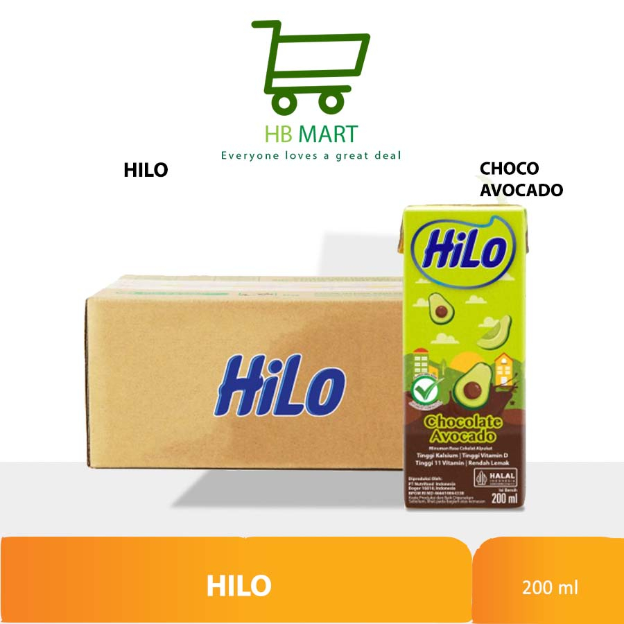 

KHSUS OJOL HiLo Chocolate Avocado 200ml (24 pcs) - Ready to Drink