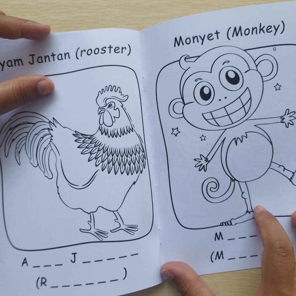 

MEWARNAI HEWAN ANIMAL 2 (WRITING & COLORING)