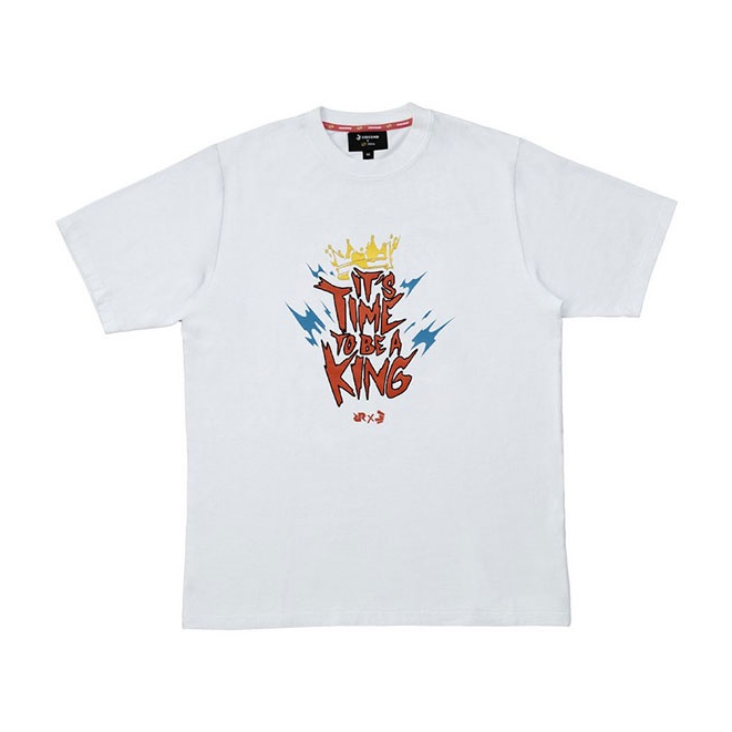 3Second x RRQ Basic T-Shirt Cotton Slub King's Time Kaos Katun Putih 810223