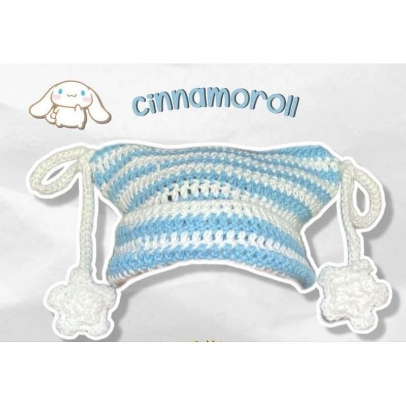 HANDMADE CINNAMOROL BEANIE  HAT/TAEYONG XIAOJUN NCT 127/NCTZEN/NCT127/AESTHETIC ESTETIK/KAWAI STYLE/