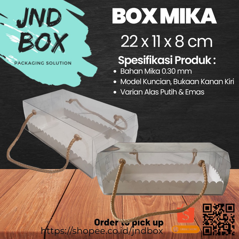 Box Mika Doskue 22 x 11 x 8 cm (Min Order 2 Pcs)