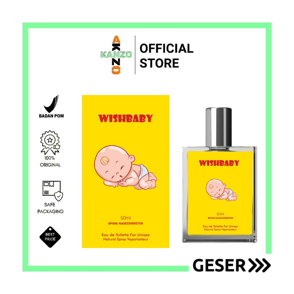 Kanzo - [BPOM] Parfum Wishbaby 50ml Premium / Parfum baby 50ml Best Seller / Minyak Wangi Bayi 50ml