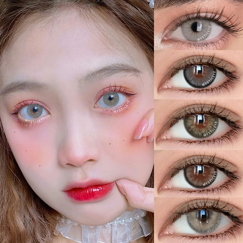 [✅COD] MYSTICEYES SOFTLENS GRAY SERI LENSA KONTAK NORMAL