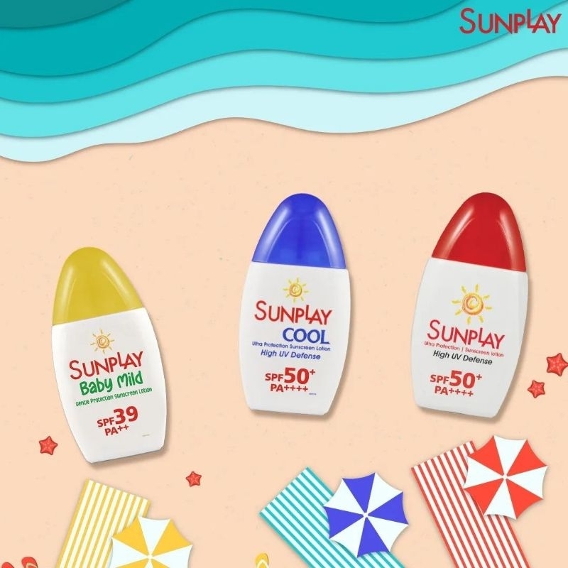 SUNPLAY ULTRA PROTECTION SUNSCREEN LOTION Spf 50+ /COOL Spf 50+ 30 gr sunscreen anak