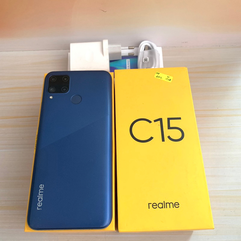 Realme C15 ram 4GB 128GB Bekas - Fullset Resmi - second