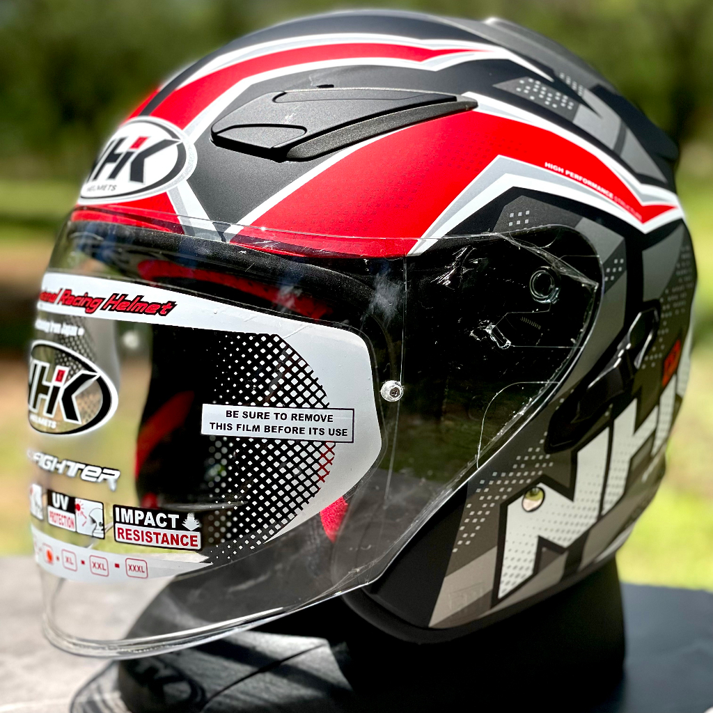 Helm Dewasa NHK R1Halfface Pria Wanita Solid Motif