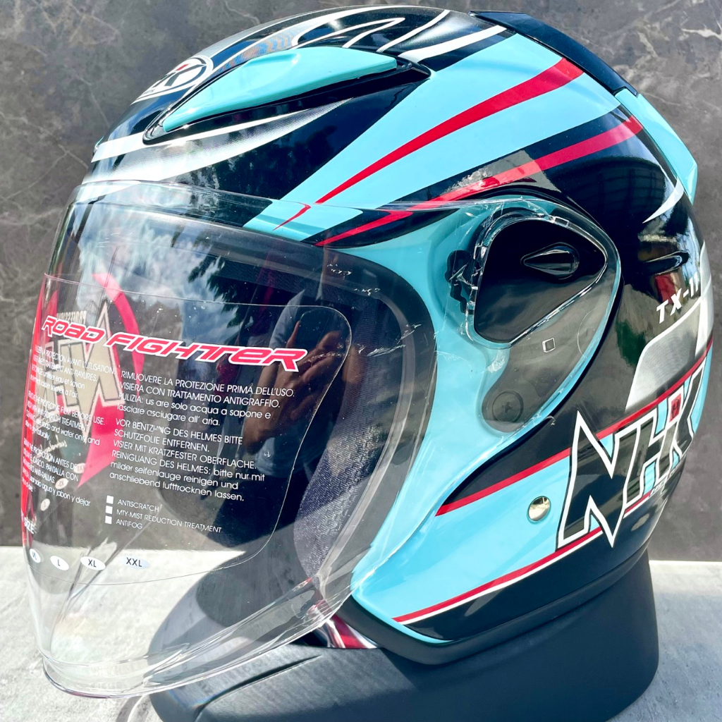 Helm Dewasa NHK R6 Halfface Pria Wanita Solid Motif
