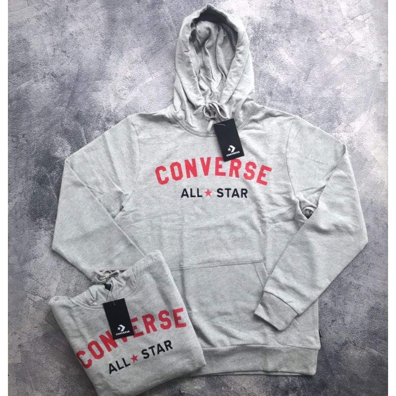 HOODIE CONVERSE ALL STAR EB LOGO GREY