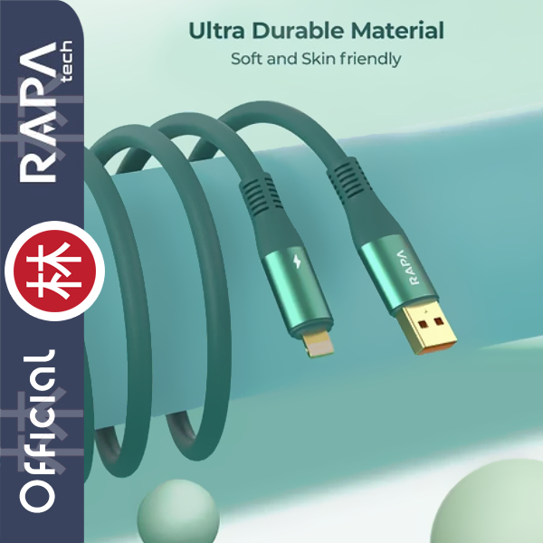 RAPAtech DC8082 - LINE PRO I - USB-A to Lightning Data Cable 2.4A 1M