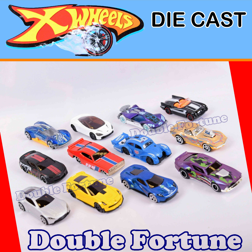 DIE CAST METAL XWHEELS  12 PCS  MOBIL  KOLEKSI MAINAN ANAK MOBIL MOBILAN BALAP TOYS WHEELS KADO ULTAH