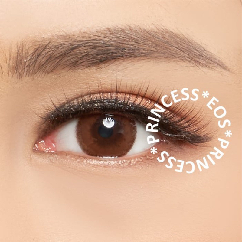 Softlens EOS Luna Natural Maroon / Brown / Coklat Normal Minus Beda Minus