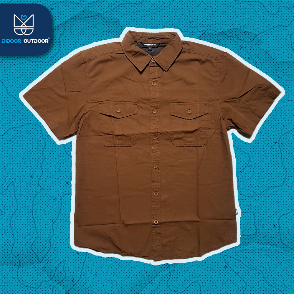 KEMEJA PENDEK EIGER FLOBAMORA -COKLAT-