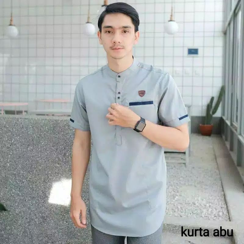 Baju Koko Kurta Dewasa Lengan Pendek Kekinian