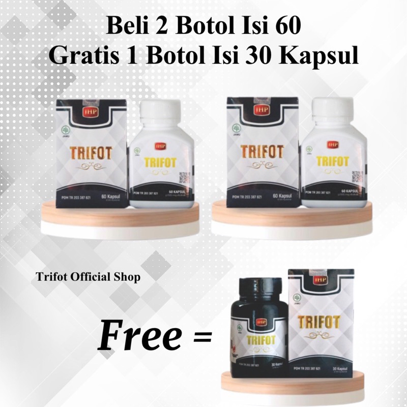 Paket TRIFOT Isi 60 2 Botol Bonus 1 Botol Isi 30 Kapsul