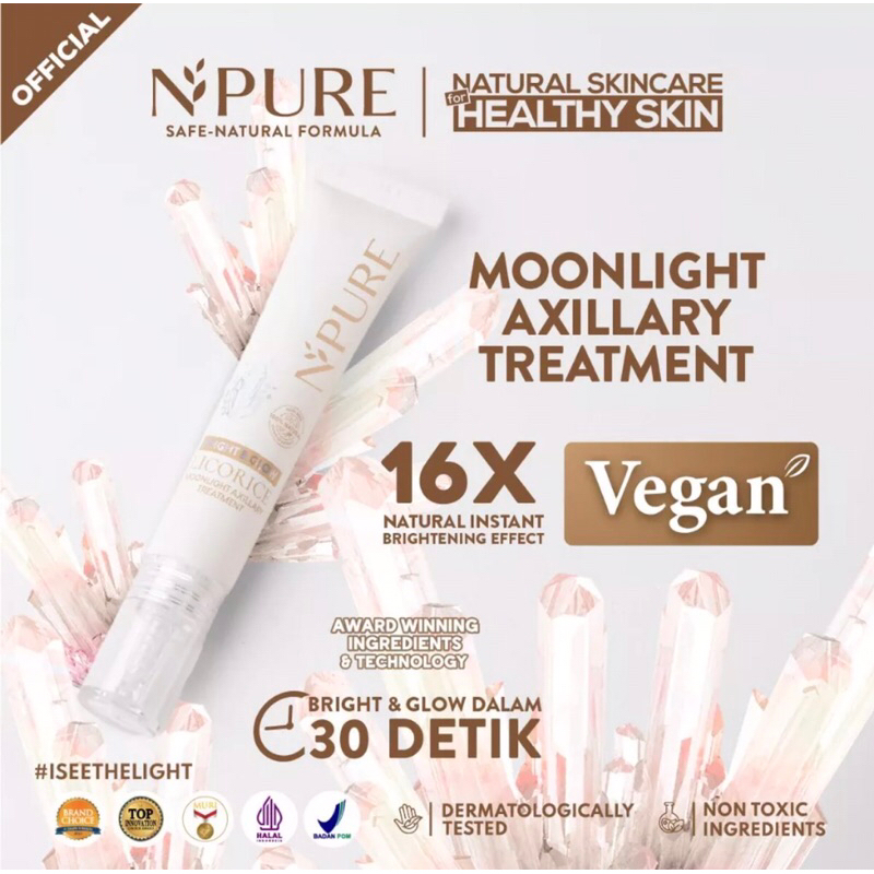 NPURE Axillary Treatment Licorice/Underarm Serum/Pencerah Ketiak Selangkangan/Brightening Glowing /Moonlight