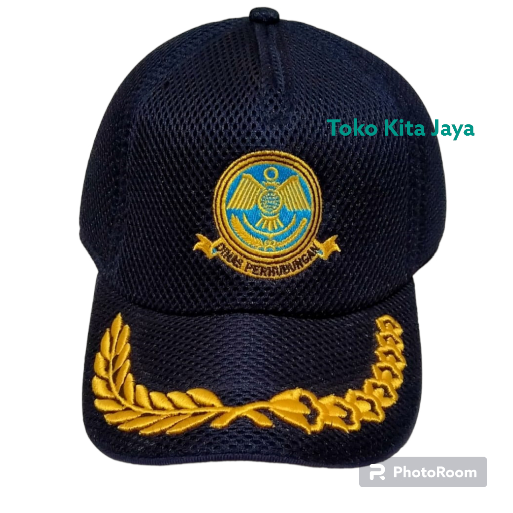 Topi Dishub - Topi Dinas Perhubungan - Topi Perhubungan - Topi Kemenhub-BIRU TUA